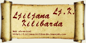 Ljiljana Kilibarda vizit kartica